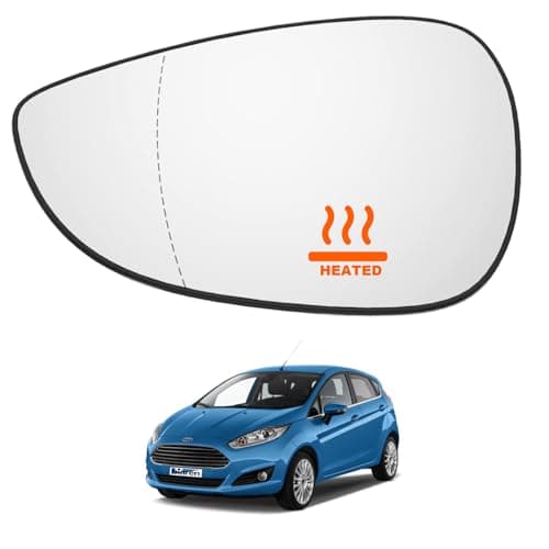 Image of BIAREN Wing Mirror Glass Left Passenger Side For Ford Fiesta Mk7 2008-2017 1531444 8A6117K741DC Wing Mirror Glass + Back Plate