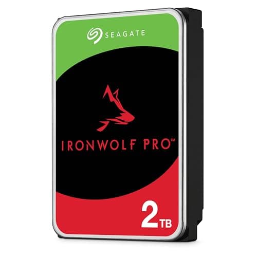 Image of Seagate IronWolf Pro, 2 TB, Enterprise NAS Internal HDD –CMR 3.5 Inch, SATA 6 Gb/s, 7,200 RPM, 256 MB Cache for RAID Network Attached Storage, 3 year Rescue Services (ST2000NT001)