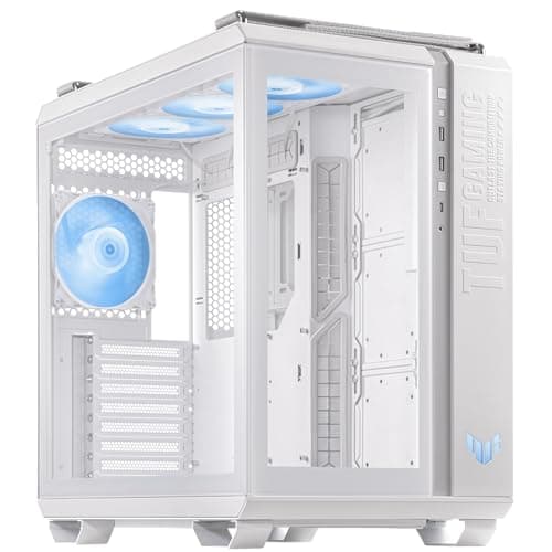 Image of ASUS TUF Gaming GT502 PLUS ATX Mid Tower Gaming Case (dual chamber design, independent cooling zones for CPU & GPU, tool-free side panels, USB 32 Gen 2 Type-C Front Panel, four ARGB Case Fans) White
