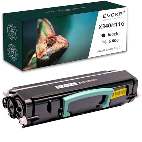 Image of EVOKE X340H11G Toner Compatible with Lexmark X340 X342 X342n Black (Black) 6000 Pages