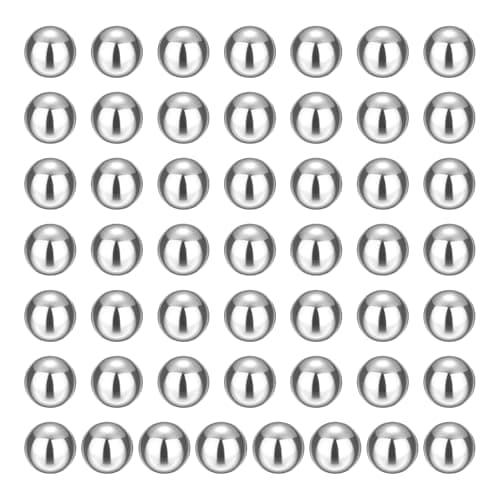 Image of sourcing map 50Pcs 11mm Bearing Balls, Solid Carbon Steel G1000 Precision Balls for Bearings Bicycles Casters Automotive Part and DIY (Mirror Polished)
