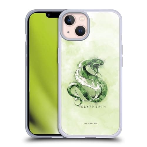 Image of Head Case Designs Officially Licensed Harry Potter Slytherin Deathly Hallows XVI Soft Gel Case Compatible With Apple iPhone 13