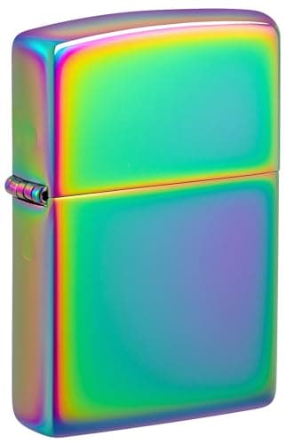 Image of Zippo Windproof Lighter - Spectrum - Multi Coulour Finish - Refillable for Lifetime Use - Adjustable Flame - Gift Box - Metal Construction - Made in USA