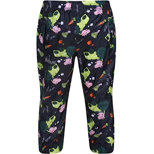 Image of Regatta Kids Peppa Pig Waterproof Pack-It Overtrousers Blue