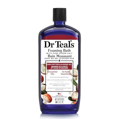 Image of Dr Teal's Foaming Bath with Pure Epsom Salt Shea Butter & Almond Oil with Essential Oils 1L