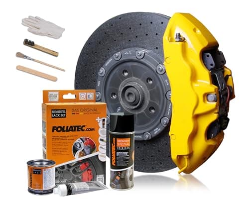 Image of FOLIATEC FT2161 Brake Caliper Paint Lacquer, Speed Yellow, Set of 3