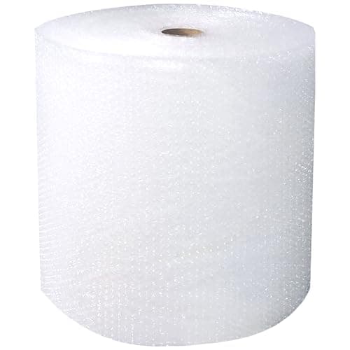 Image of Globe Packaging 500mm x 100m Large Bubble Wrap Roll with Small Air Bubbles - Cushioning & Protection Packaging for Moving House, Ecommerce and Storage
