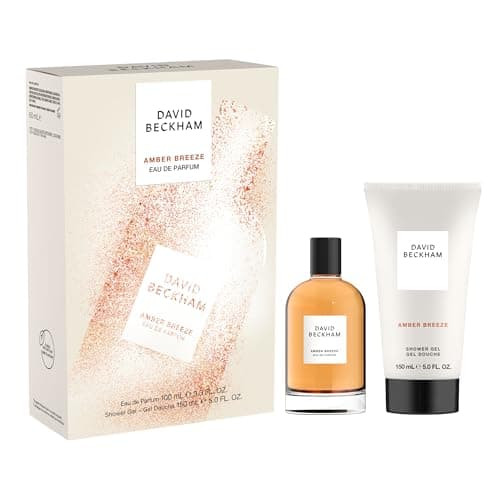 Image of David Beckham Amber Breeze Gift Box Eau de Parfum 100ml and Shower Gel 150ml Aromatic Amber Fragrance for Him