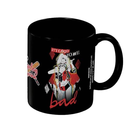 Image of Pyramid International Batman (Harley Quinn Bad) Black Mug - 10Oz / 315Ml Ceramic Mug - One Size