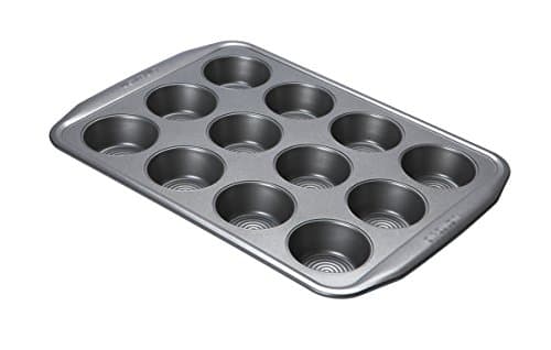 Image of Circulon Momentum Bakeware Muffin Tin, 12 Cup, Grey