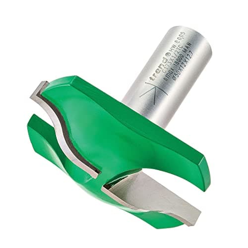Image of Trend CraftPro Large Panel Raiser Router Cutter, 1/2 Inch Shank, 12mm Radius and 12mm Cut Diameter, Tungsten Carbide Tipped, C173X1/2TC