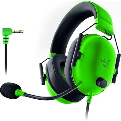 Image of Razer BlackShark V2 X Gaming Headset: 7.1 Surround Sound - 50mm Drivers - Memory Foam Cushion - for PC, PS4, PS5, Switch, Xbox One - 3.5mm Audio Jack - Green