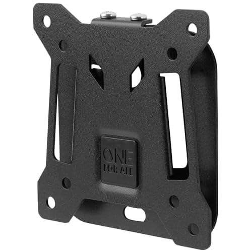 Image of One For All TV Bracket – Fixed Wall Mount – Screen size 13-27 Inch - For All types of TVs (LED LCD Plasma) – Max Weight 50kgs – VESA 75x75 to 100x100 - Free Toolbox app – Black – Smart Line – WM2111