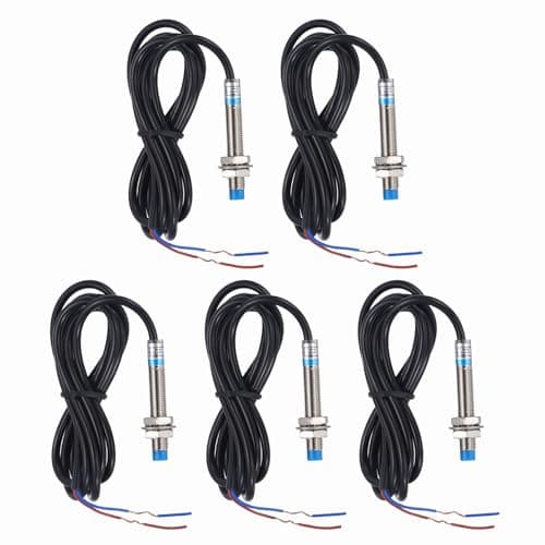 Image of sourcing map 5Pcs Inductive Proximity Sensor,PNP NO M8 DC 6-36V 300mA Proximity Switch Detector Approach Sensor 2mm 2 Wire for Industrial Automation LJ8A3-2