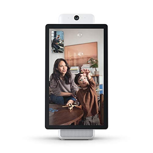 Image of Portal Plus White from Facebook. Smart, Hands-Free Video Calling with Alexa Built-in