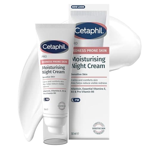 Image of Cetaphil PRO Night Cream, 50ml, Moisturiser For Sensitive & Redness Prone Skin, With Vitamin E, Packaging May Vary