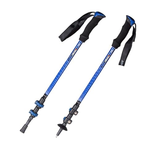Image of Vango Pico Walking Poles (Pair) – Duke of Edinburgh Recommended Kit – Adjustable Lightweight Aluminium Trekking Poles with Foam Handles, Quick Lock System & Tungsten Tips (Pico Walking Poles (Pair))