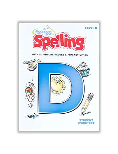 Image of 4th Grade Spelling Student Workbook Level D by A Reason For - Fourth Graders Practice Workbooks for Words, Vocabulary & Comprehension Skills - Kids Help Books for Homeschool, Classroom, & Home