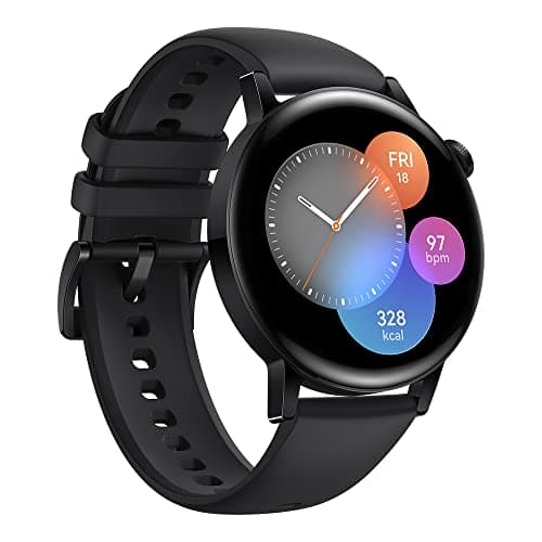 Image of HUAWEI WATCH GT 3 Smartwatch - 2 Weeks Battery Life Fitness Tracker - SpO2 And Hearth Rate Monitoring - Personal AI Running Coach & 100 Workout Modes - Extended 3 Month Warranty - 42MM Black