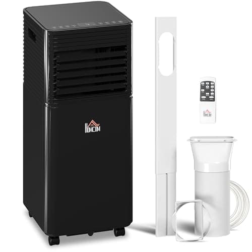 Image of HOMCOM Portable Air Conditioner 7000 BTU, 4-in-1 Cooling, Fan, Dehumidifier & Sleep Mode, Mobile Air Conditioning Unit with Remote Control, 24H Timer, Window Mount Kit for Rooms up to 26㎡