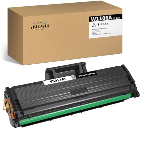 Image of 1 Black 106A Toner Cartridge Compatible for 106A W1106A for Laser 107a 107r 107w HP Laser MFP 135a 135r 135w 135wg 137fnw 137fwg