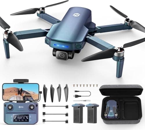 Image of Holy Stone GPS Drone with Camera for Adults 4K, 249g Foldable RC Quadcopter with 10000 Feet Transmission, Smart Return, Follow Me, Brushless Motor, 2 Batteries, HS360S Gradient Color Edition