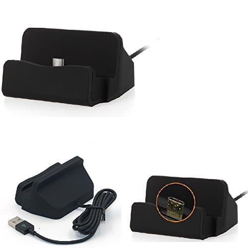 Image of K-S-Trade Dockingstation For Blackberry 9720 Docking Station Compatible With Blackberry 9720 Micro USB Desktop Dock Charger Charging Stand Cradle Black 1x