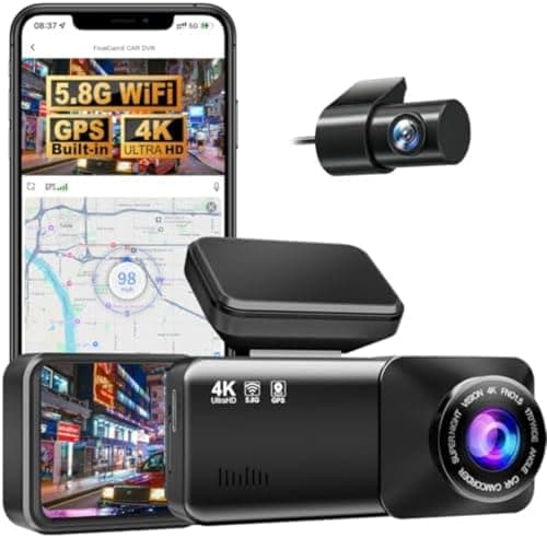 Image of Mivo Dashcam Pro Original - New & Improved 2026 Model, Dash Cam Front and Rear 4K+1080P, Super Night Vision Dashcam with 64G Card, Wifi, WDR, 170° Wide Angle, App Control