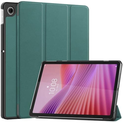 Image of idudao Folio Case for Lenovo Tab 10.1 inch 2025,Auto Sleep Wake Protective Cover for Model: TB311FU/TB311XU Tablet, Dark Green