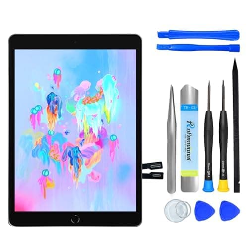 Image of NB+ Screen Replacement For iPad 6th Generation 9.7" Touch Screen Digitizer 2018 Pre-Installed Adhesive(model:A1893 A1954) black