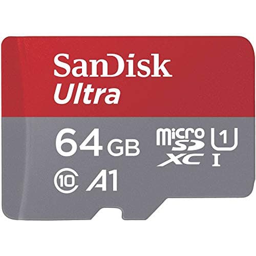 Image of SanDisk Ultra 64GB microSDXC Memory Card + SD Adapter with A1 App Performance up to 100MB/s, Class 10, U1