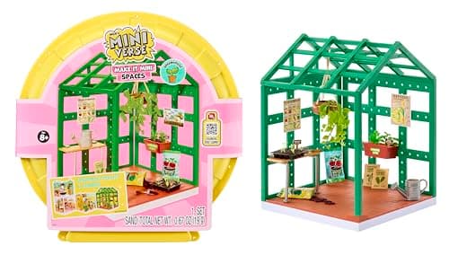 Image of MGA's Miniverse Make It Mini Spaces Greenhouse - Building Set, Customise, DIY Crafts, for Collectors & Children Ages 8+