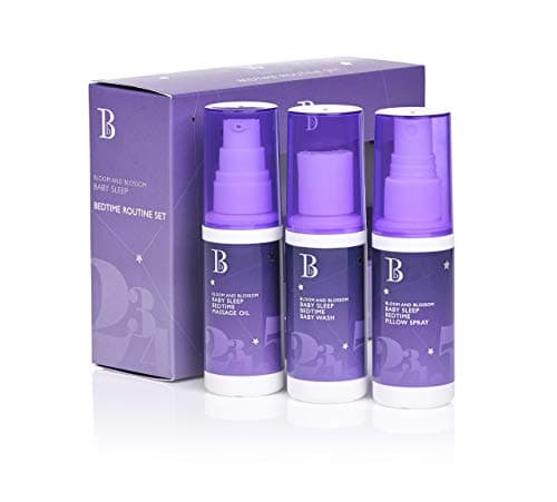 Image of Baby Sleep Pillow Spray Gift Set | Bloom and Blossom | Baby Bedtime Routine Set, Natural, Cruelty Free and Vegan, 40/40/40ml