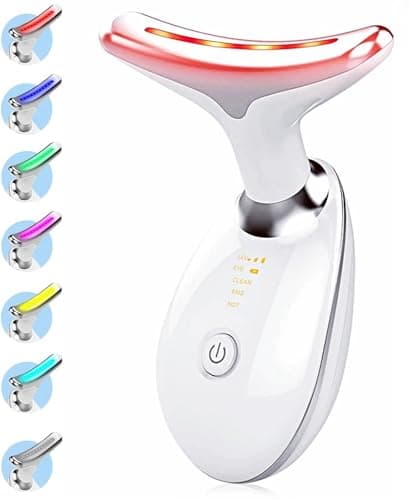 Image of INTENSO Face Massager, Anti-Aging Neck Eye Massager with 7 Colors 3 Modes, Facial Massager for Skin Care, Anti-Wrinkle Device for Slimming Face