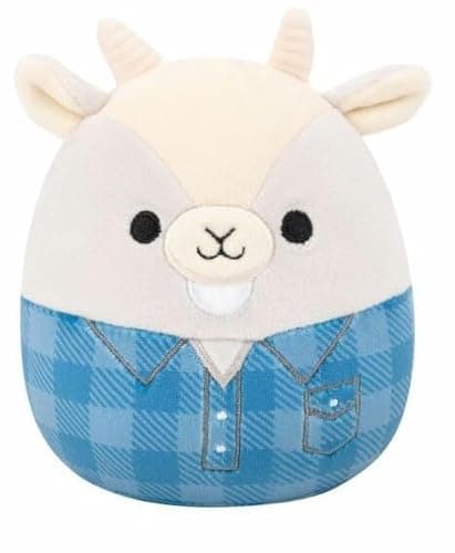 Image of Squishmallows - 7.5'' - Walker Grey Goat Wearing Shirt/Plush