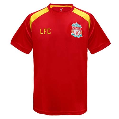 Image of Liverpool FC Official Football Gift Mens Poly T-Shirt Red XXL