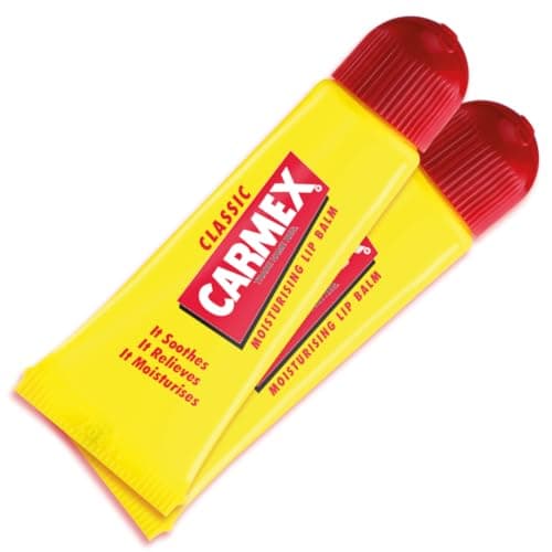 Image of Carmex Classic Moisturising Lip Balm for Soft, Protected Lips with SPF 15 (10 gm each - Pack of 2)