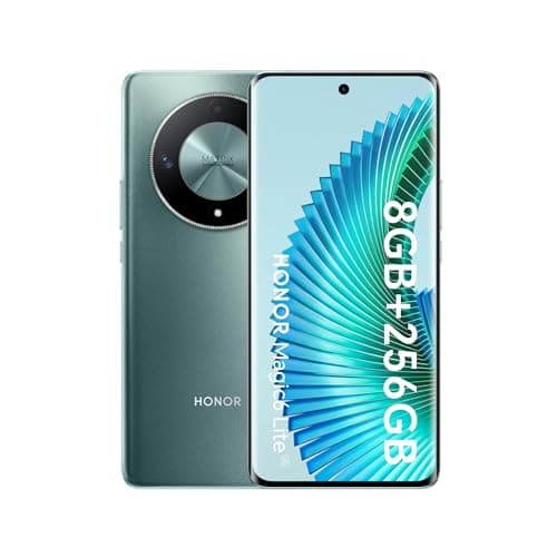 Image of HONOR Magic6 Lite, Sim-Free Mobile Phones, 5G Smartphone, 8GB+256GB, 6,78” Anti-Drop 120Hz Display, 108MP Triple Rear Camera, 5300mAh Battery, Dual SIM, Android 13, Emerald Green