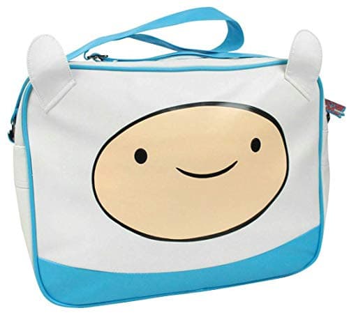 Image of Kids Character White Faux Leather Shoulder Strap Messenger Bag One Size