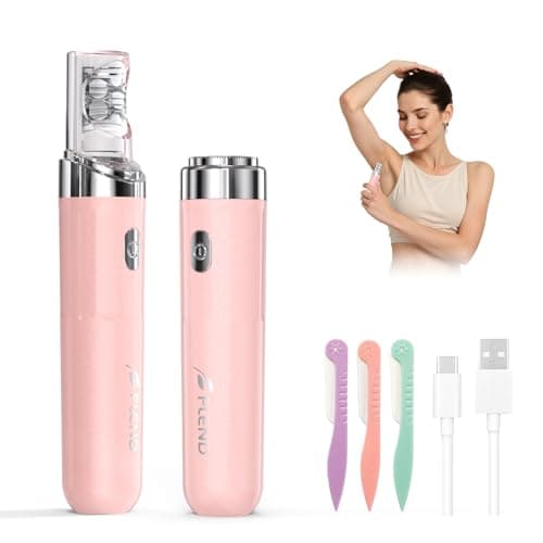Image of Facial Hair Remover for Women, 2-in-1 Epilator for Women with LED Light USB Rechargeable Portable Electric Epilators Painless Lady Shavers for Face, Lip, Chin, Leg, Arms, Bikini (Pink)