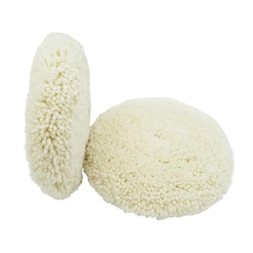Image of 7 Inch 180MM Double Sided Soft Wool Clean Polishing Buffing Pad For Car Polisher Polishing Paint Grinding Waxing