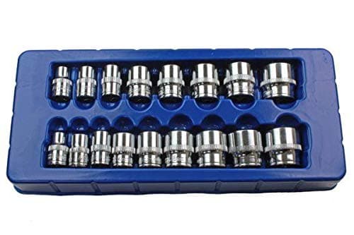 Image of US PRO 17pc 3/8 dr Shallow Sockets Set, Socket 6 Point 8-24mm 1376