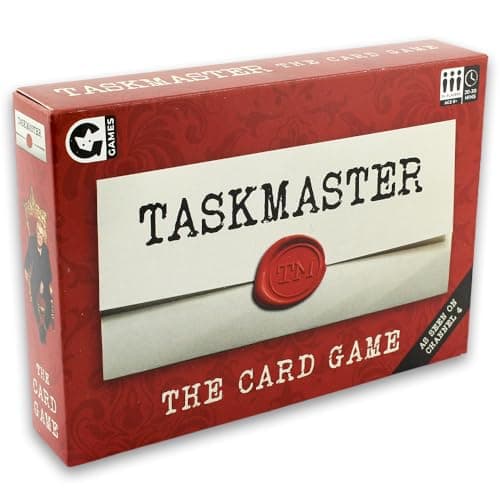 Image of Ginger Fox Taskmaster Card Game | Compete in Silly Tasks From The Show | Great Family Fun Gameplay