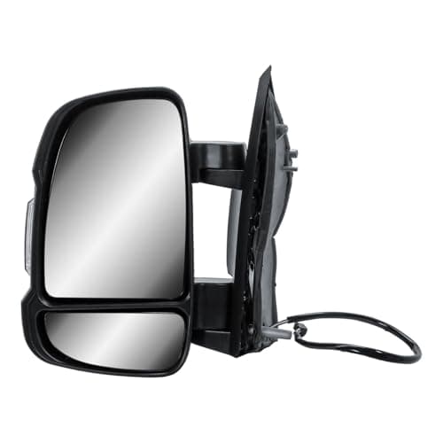 Image of Passenger Left Side Door Wing Mirror N/S Electric and Heated Manual Folding Short Arm for Fiat Ducato Peugeot Boxer Citroen Relay 2006 to 2023 Vauxhall Movano 2019-2023