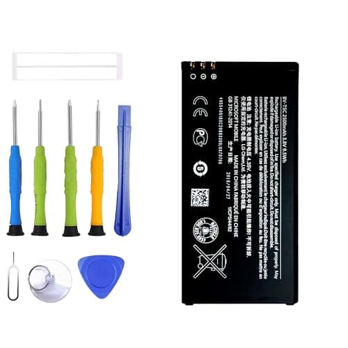 Image of ERYNK BV-T5C Replacement Battery Compatible with Microsoft Nokia Lumia 640 Replacement Battery with Tool Kit