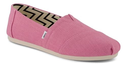 Image of TOMS Women's Alpargata Classic Espadrille, Rose Pink Heritage Canvas, 8