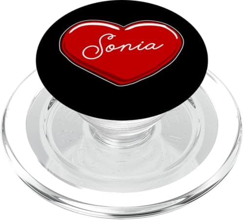 Image of Hand Drawn Heart Sonia - First Name Hearts I Love Sonia PopSockets PopGrip for MagSafe