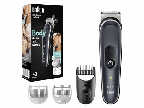 Image of Braun Series 5 Body Groomer/Intimate Shaver for Men, Body Care and Hair Removal for Men, for Chest, Armpits, Comb Attachments 1-11 mm, Waterproof, 100 Minutes Runtime, Gift Man, BG5340