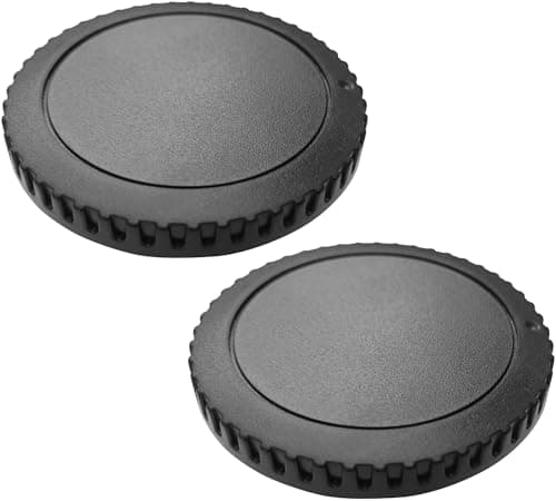 Image of Body Cap Cover for Canon EF-S EOS 90D 80D 77D 70D 60D 5Ds 1DX 5D 7D / 6D Mark II III 200D Rebel T7 T6 T5 T3 T8i T6i T7i T6S T4i T5i SL3 SL2 DSLR Cameras,Hxdzieory [2 Pack]