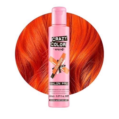 Image of Crazy Color Orange Semi-Permanent Hair Dye. Highly Pigmented Copper Conditioning & Oil Nourishing Vegan Formula | No Bleach or Ammonia | Limited Edition 150ml Size